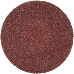 Merit Abrasives - 1-1/2" Disc Diam, 100 Grit, Aluminum Oxide Quick Change Disc - Type R Attaching System, Coated, Brown, 30,000 RPM, ALO Series - Industrial Tool & Supply