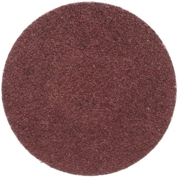 Merit Abrasives - 1-1/2" Disc Diam, 80 Grit, Aluminum Oxide Quick Change Disc - Type R Attaching System, Coated, Brown, 30,000 RPM, ALO Series - Industrial Tool & Supply
