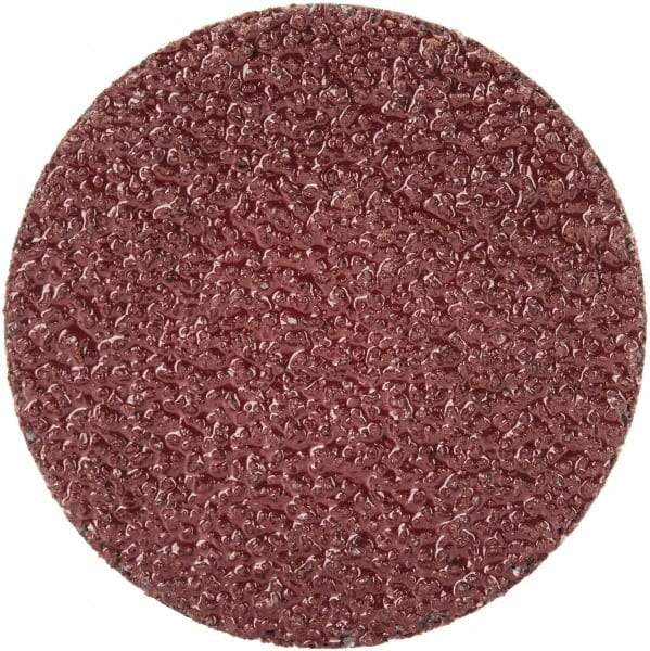Merit Abrasives - 1-1/2" Disc Diam, 40 Grit, Aluminum Oxide Quick Change Disc - Type R Attaching System, Coated, Brown, 30,000 RPM, ALO Series - Industrial Tool & Supply