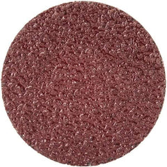 Merit Abrasives - 1-1/2" Disc Diam, 40 Grit, Aluminum Oxide Quick Change Disc - Type R Attaching System, Coated, Brown, 30,000 RPM, ALO Series - Industrial Tool & Supply