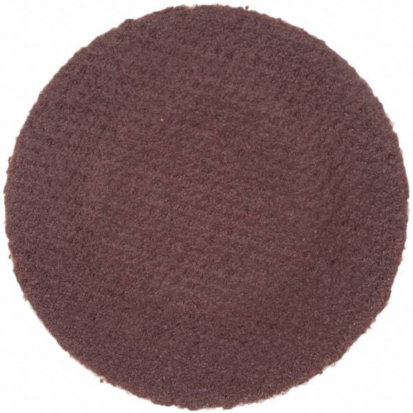 Merit Abrasives - 1" Disc Diam, 320 Grit, Aluminum Oxide Quick Change Disc - Type R Attaching System, Coated, Brown, 40,000 RPM, ALO Series - Industrial Tool & Supply
