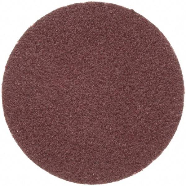 Merit Abrasives - 1" Disc Diam, 100 Grit, Aluminum Oxide Quick Change Disc - Type R Attaching System, Coated, Brown, 40,000 RPM, ALO Series - Industrial Tool & Supply