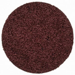 Merit Abrasives - 1" Disc Diam, 60 Grit, Aluminum Oxide Quick Change Disc - Type R Attaching System, Coated, Brown, 40,000 RPM, ALO Series - Industrial Tool & Supply
