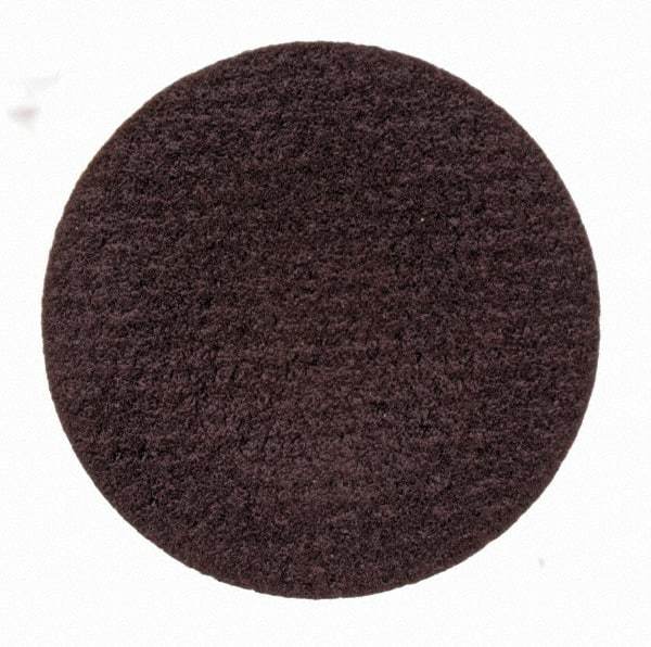 Merit Abrasives - 3/4" Disc Diam, 320 Grit, Aluminum Oxide Quick Change Disc - Type S Attaching System, Coated, Brown, 40,000 RPM, ALO Series - Industrial Tool & Supply