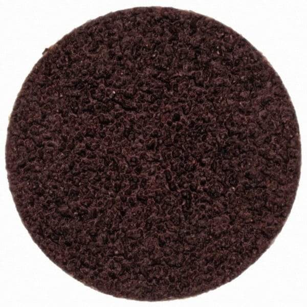 Merit Abrasives - 3/4" Disc Diam, 80 Grit, Aluminum Oxide Quick Change Disc - Type S Attaching System, Coated, Brown, 40,000 RPM, ALO Series - Industrial Tool & Supply