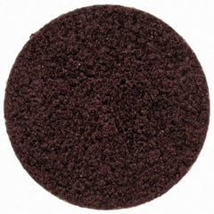 Merit Abrasives - 3/4" Disc Diam, 80 Grit, Aluminum Oxide Quick Change Disc - Type S Attaching System, Coated, Brown, 40,000 RPM, ALO Series - Industrial Tool & Supply