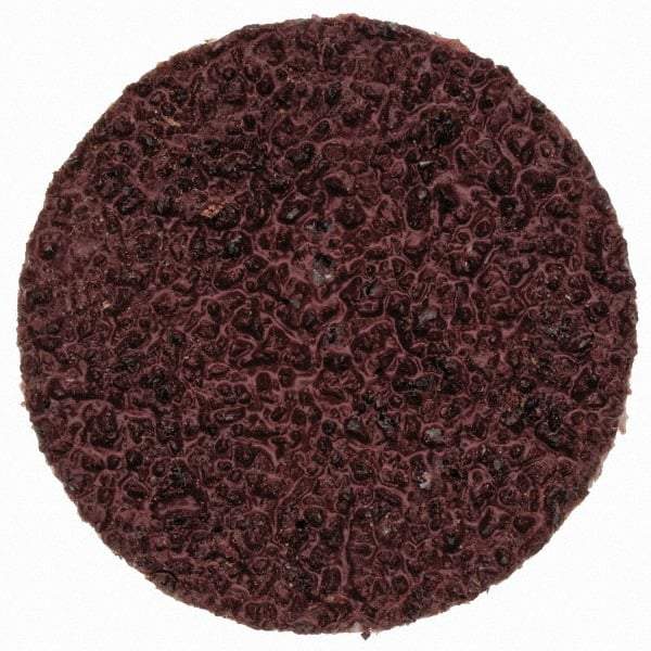 Merit Abrasives - 3/4" Disc Diam, 50 Grit, Aluminum Oxide Quick Change Disc - Type S Attaching System, Coated, Brown, 40,000 RPM, ALO Series - Industrial Tool & Supply