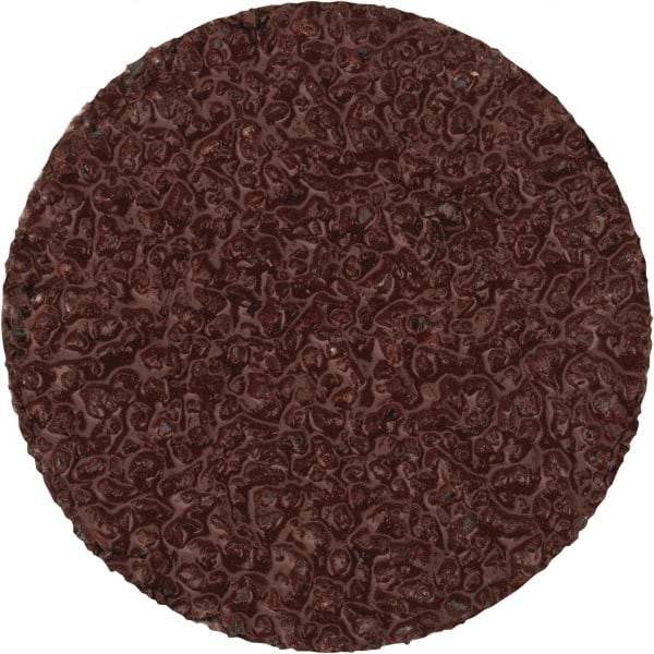 Merit Abrasives - 3/4" Disc Diam, 40 Grit, Aluminum Oxide Quick Change Disc - Type S Attaching System, Coated, Brown, 40,000 RPM, ALO Series - Industrial Tool & Supply