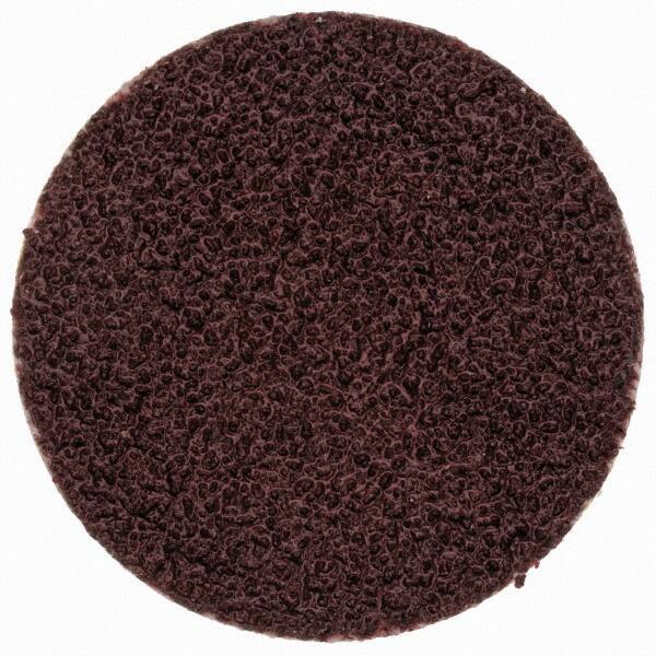Merit Abrasives - 3/4" Disc Diam, 100 Grit, Aluminum Oxide Quick Change Disc - Type R Attaching System, Coated, Brown, 40,000 RPM, ALO Series - Industrial Tool & Supply