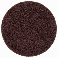 Merit Abrasives - 3/4" Disc Diam, 100 Grit, Aluminum Oxide Quick Change Disc - Type R Attaching System, Coated, Brown, 40,000 RPM, ALO Series - Industrial Tool & Supply