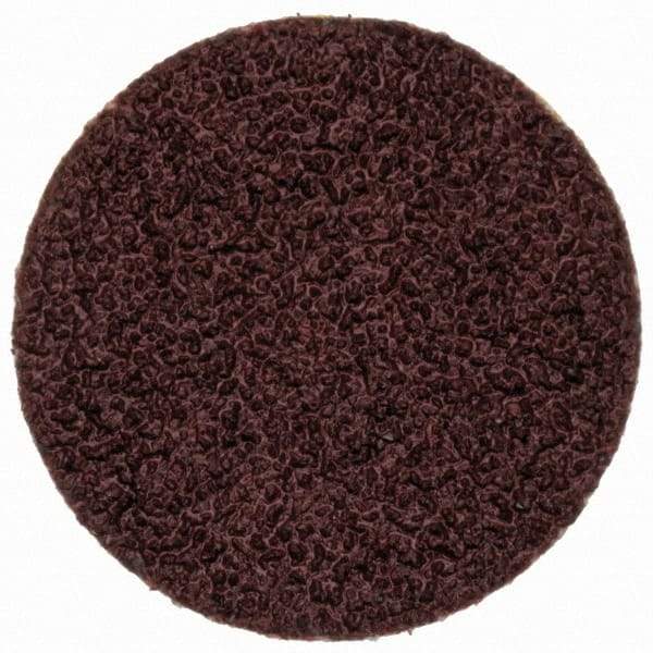 Merit Abrasives - 3/4" Disc Diam, 80 Grit, Aluminum Oxide Quick Change Disc - Type R Attaching System, Coated, Brown, 40,000 RPM, ALO Series - Industrial Tool & Supply