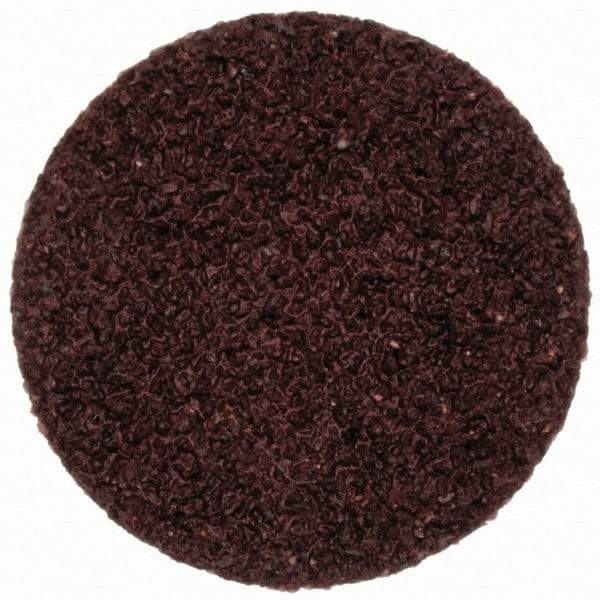 Merit Abrasives - 3/4" Disc Diam, 60 Grit, Aluminum Oxide Quick Change Disc - Type R Attaching System, Coated, Brown, 40,000 RPM, ALO Series - Industrial Tool & Supply