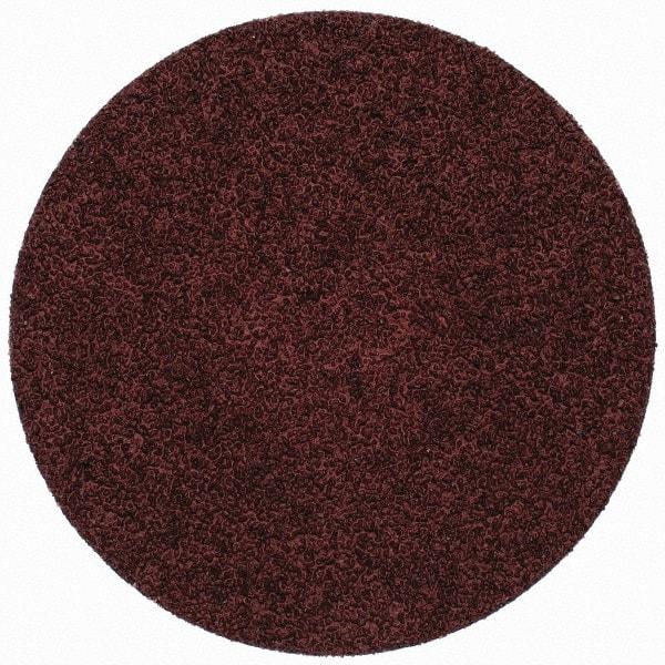 Merit Abrasives - 3" Disc Diam, 40 Grit, Aluminum Oxide Quick Change Disc - Type S Attaching System, Coated, Brown, 20,000 RPM, ALO Series - Industrial Tool & Supply