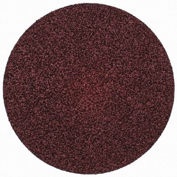 Merit Abrasives - 3" Disc Diam, 36 Grit, Aluminum Oxide Quick Change Disc - Type S Attaching System, Coated, Brown, 20,000 RPM, ALO Series - Industrial Tool & Supply