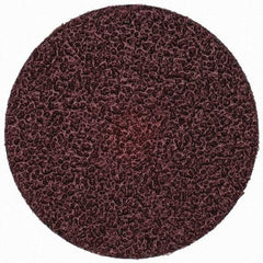 Merit Abrasives - 3" Disc Diam, 24 Grit, Aluminum Oxide Quick Change Disc - Type S Attaching System, Coated, Brown, 20,000 RPM, ALO Series - Industrial Tool & Supply