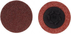 Merit Abrasives - 4" Disc Diam, 120 Grit, Aluminum Oxide Quick Change Disc - Type P Attaching System, Coated, Brown, 12,000 RPM, ALO Series - Industrial Tool & Supply