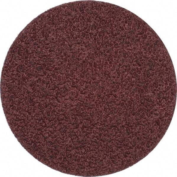 Merit Abrasives - 3" Disc Diam, 36 Grit, Aluminum Oxide Quick Change Disc - Type P Attaching System, Coated, Brown, 20,000 RPM, ALO Series - Industrial Tool & Supply