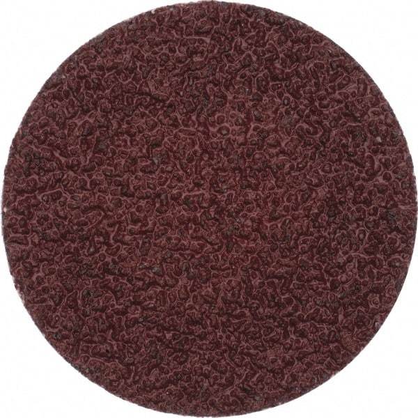 Merit Abrasives - 2" Disc Diam, 36 Grit, Aluminum Oxide Quick Change Disc - Type P Attaching System, Coated, Brown, 30,000 RPM, ALO Series - Industrial Tool & Supply