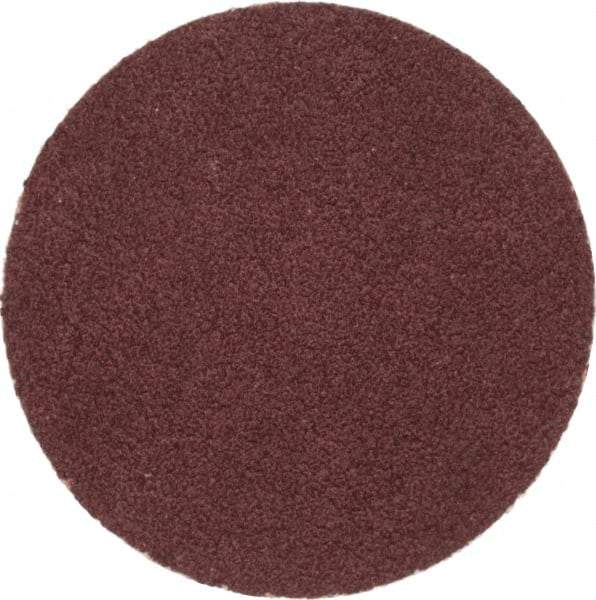 Merit Abrasives - 1-1/2" Disc Diam, 100 Grit, Aluminum Oxide Quick Change Disc - Type P Attaching System, Coated, Brown, 30,000 RPM, ALO Series - Industrial Tool & Supply