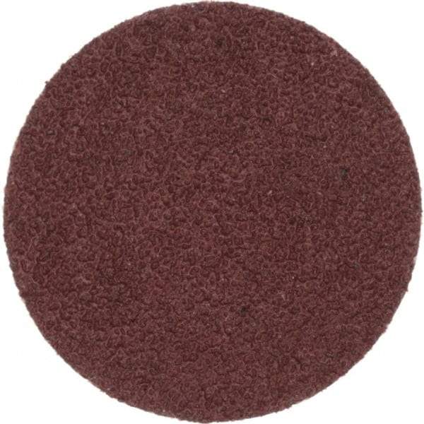 Merit Abrasives - 1-1/2" Disc Diam, 60 Grit, Aluminum Oxide Quick Change Disc - Type P Attaching System, Coated, Brown, 30,000 RPM, ALO Series - Industrial Tool & Supply