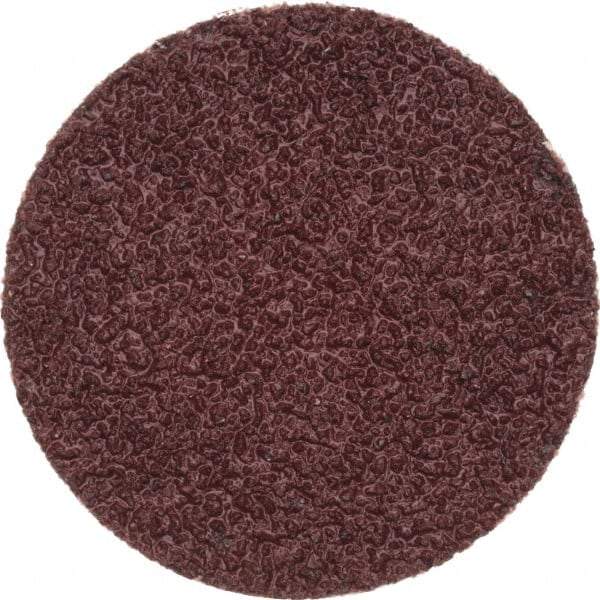 Merit Abrasives - 1-1/2" Disc Diam, 40 Grit, Aluminum Oxide Quick Change Disc - Type P Attaching System, Coated, Brown, 30,000 RPM, ALO Series - Industrial Tool & Supply