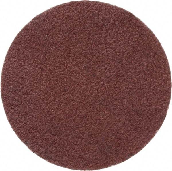 Merit Abrasives - 1" Disc Diam, 120 Grit, Aluminum Oxide Quick Change Disc - Type P Attaching System, Coated, Brown, 40,000 RPM, ALO Series - Industrial Tool & Supply