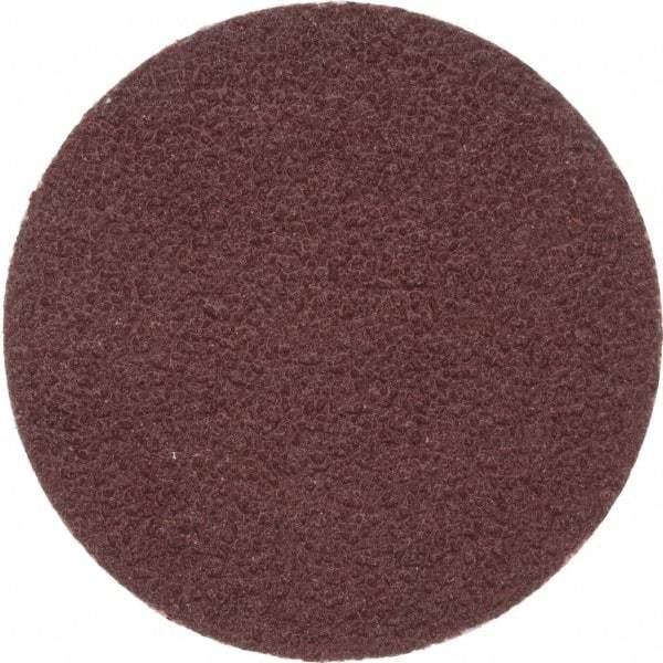 Merit Abrasives - 1" Disc Diam, 100 Grit, Aluminum Oxide Quick Change Disc - Type P Attaching System, Coated, Brown, 40,000 RPM, ALO Series - Industrial Tool & Supply