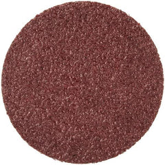Merit Abrasives - 1" Disc Diam, 80 Grit, Aluminum Oxide Quick Change Disc - Type P Attaching System, Coated, Brown, 40,000 RPM, ALO Series - Industrial Tool & Supply