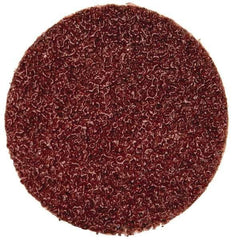 Merit Abrasives - 1" Disc Diam, 60 Grit, Aluminum Oxide Quick Change Disc - Type P Attaching System, Coated, Brown, 40,000 RPM, ALO Series - Industrial Tool & Supply