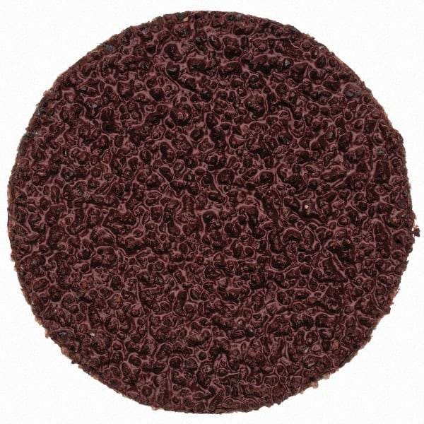 Merit Abrasives - 1" Disc Diam, 40 Grit, Aluminum Oxide Quick Change Disc - Type P Attaching System, Coated, Brown, 40,000 RPM, ALO Series - Industrial Tool & Supply