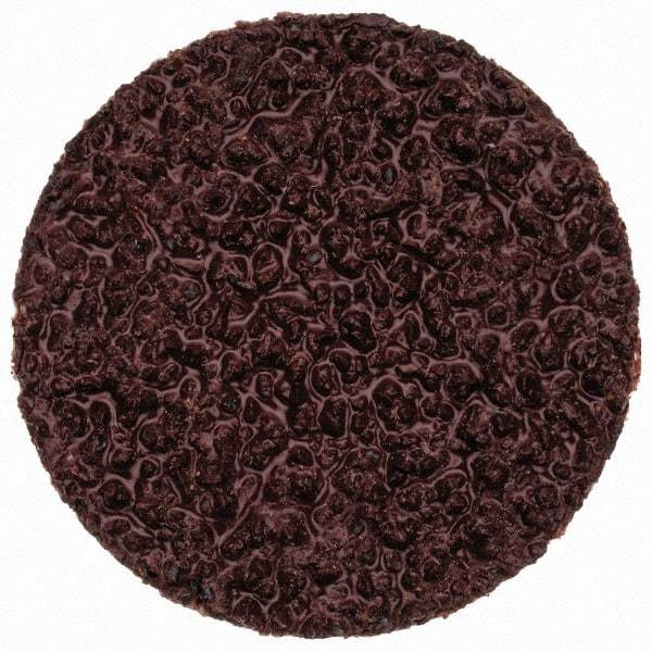 Merit Abrasives - 1" Disc Diam, 36 Grit, Aluminum Oxide Quick Change Disc - Type P Attaching System, Coated, Brown, 40,000 RPM, ALO Series - Industrial Tool & Supply