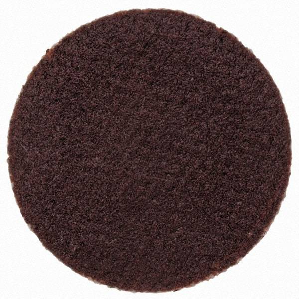 Merit Abrasives - 3/4" Disc Diam, 320 Grit, Aluminum Oxide Quick Change Disc - Type P Attaching System, Coated, Brown, 40,000 RPM, ALO Series - Industrial Tool & Supply