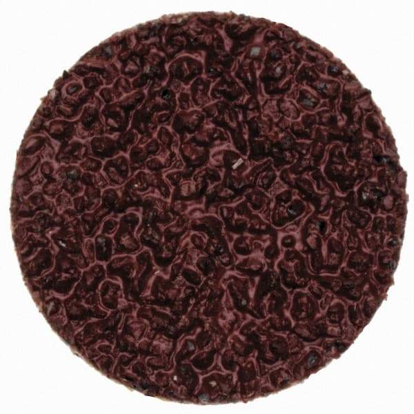Merit Abrasives - 3/4" Disc Diam, 36 Grit, Aluminum Oxide Quick Change Disc - Type P Attaching System, Coated, Brown, 40,000 RPM, ALO Series - Industrial Tool & Supply