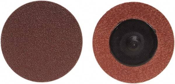 Merit Abrasives - 4" Disc Diam, 120 Grit, Aluminum Oxide Quick Change Disc - Type R Attaching System, Coated, Brown, 12,000 RPM, ALO Series - Industrial Tool & Supply
