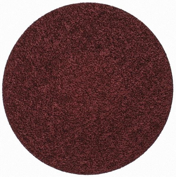 Merit Abrasives - 3" Disc Diam, 50 Grit, Aluminum Oxide Quick Change Disc - Type R Attaching System, Coated, Brown, 20,000 RPM, ALO Series - Industrial Tool & Supply