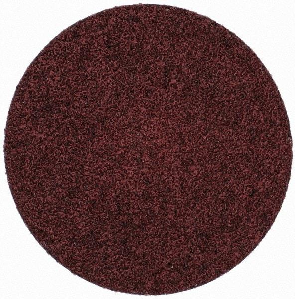 Merit Abrasives - 3" Disc Diam, 40 Grit, Aluminum Oxide Quick Change Disc - Type R Attaching System, Coated, Brown, 20,000 RPM, ALO Series - Industrial Tool & Supply