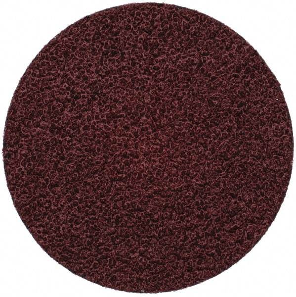 Merit Abrasives - 3" Disc Diam, 36 Grit, Aluminum Oxide Quick Change Disc - Type R Attaching System, Coated, Brown, 20,000 RPM, ALO Series - Industrial Tool & Supply
