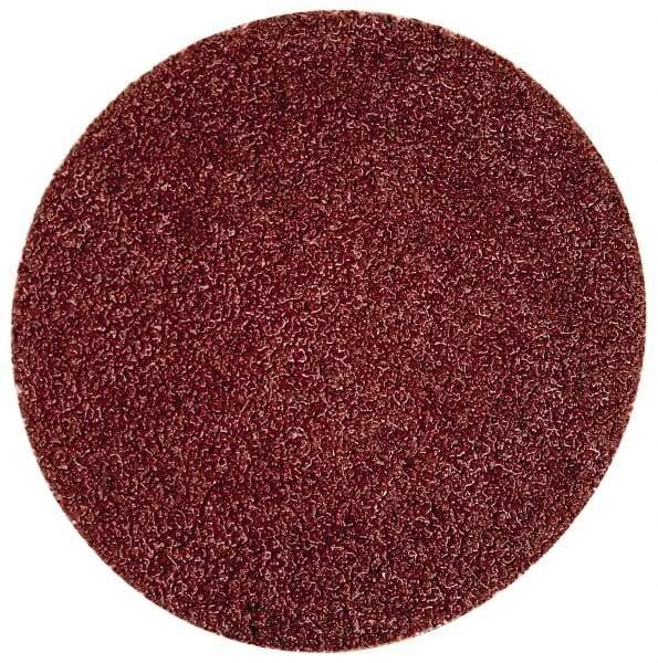 Merit Abrasives - 2" Disc Diam, 80 Grit, Aluminum Oxide Quick Change Disc - Type R Attaching System, Coated, Brown, 30,000 RPM, ALO Series - Industrial Tool & Supply