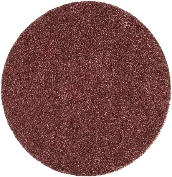 Merit Abrasives - 2" Disc Diam, 60 Grit, Aluminum Oxide Quick Change Disc - Type S Attaching System, Coated, Brown, 30,000 RPM, ALO Series - Industrial Tool & Supply