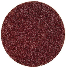 Merit Abrasives - 2" Disc Diam, 40 Grit, Aluminum Oxide Quick Change Disc - Type S Attaching System, Coated, Brown, 30,000 RPM, ALO Series - Industrial Tool & Supply
