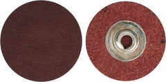 Merit Abrasives - 1-1/2" Disc Diam, 120 Grit, Aluminum Oxide Quick Change Disc - Type S Attaching System, Coated, Brown, 30,000 RPM, ALO Series - Industrial Tool & Supply