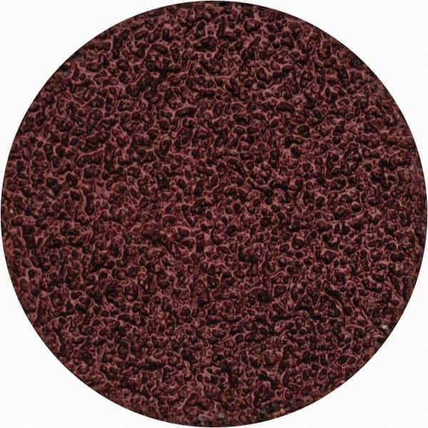 Merit Abrasives - 1-1/2" Disc Diam, 40 Grit, Aluminum Oxide Quick Change Disc - Type S Attaching System, Coated, Brown, 30,000 RPM, ALO Series - Industrial Tool & Supply