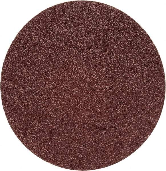 Merit Abrasives - 3" Disc Diam, 50 Grit, Aluminum Oxide Quick Change Disc - Type P Attaching System, Coated, Brown, 20,000 RPM, ALO Series - Industrial Tool & Supply
