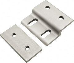 80/20 Inc. - 50mm Wide, Open Shelving Accessory/Component - Aluminum, Clear Anodized Finish, 49mm Long, Use with 25 Series & Bolt Kits 75-3404 & 13-6312 - Industrial Tool & Supply