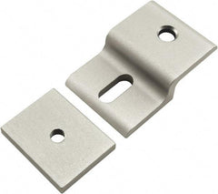 80/20 Inc. - 25mm Wide, Open Shelving Accessory/Component - Aluminum, Clear Anodized Finish, 49mm Long, Use with 25 Series & Bolt Kits 75-3404 & 13-6312 - Industrial Tool & Supply