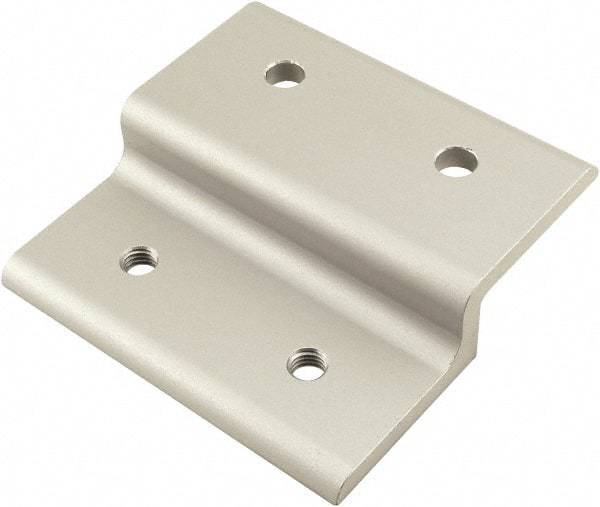 80/20 Inc. - 50mm Wide, Open Shelving Accessory/Component - Aluminum, Clear Anodized Finish, 49mm Long, Use with 25 Series & Bolt Kits 75-3404 & 13-6310 - Industrial Tool & Supply