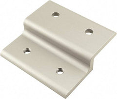 80/20 Inc. - 90mm Wide, Open Shelving Accessory/Component - Aluminum, Clear Anodized Finish, 87mm Long, Use with 45 Series & Bolt Kits 75-3619 & 11-8312 - Industrial Tool & Supply