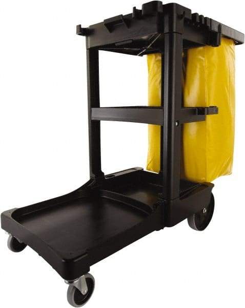 Rubbermaid - Plastic Janitor Cart - 21-3/4" Width - Industrial Tool & Supply