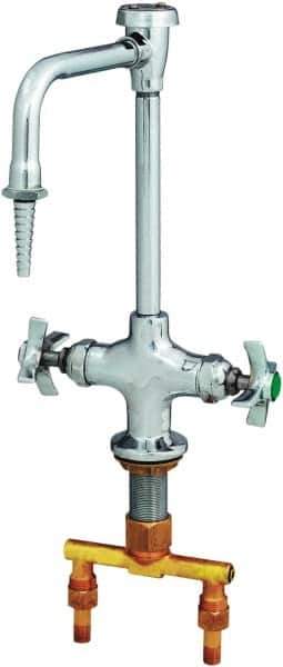 T&S Brass - Standard with Hose Thread, 2 Way Design, Deck Mount, Laboratory Faucet - Lever Handle - Industrial Tool & Supply
