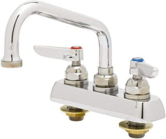 T&S Brass - Standard, 2 Way Design, Deck Mount, Workboard Deck Mount Faucet - 6 Inch Spout, Lever Handle - Industrial Tool & Supply